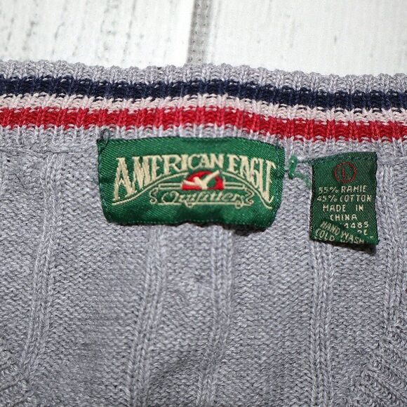 Vintage American Eagle Outfitters Ramie Cotton Blend Heavyweight Sweater - Men's - Picture 2 of 5